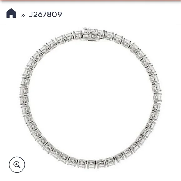✨ Asscher Cut CZ Tennis Bracelet 925 Sterling | QVC Style - Picture 5 of 15